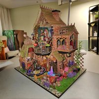 DIY Wooden Dollhouse Kit with Miniature Furniture Handmade Home Model Assembly Toy for Birthday Gifts