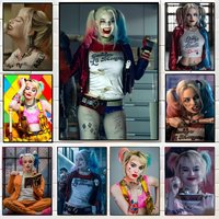 H-Harley Quinn Poster Wall Art Print Poster Decorative Mural Home Decor Gift Unframed