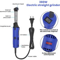 Keramikfliesen-Schönheitsnähwerkzeug 500W Elektrischer Geradschleifer 6 Variable Geschwindigkeiten Reinigungsmaschine Schleifer Polierer