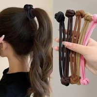 1~5Pcs Simplicity Stretch Rubber Hair Ties for Women High elasticity Fashion Girl Head Rope Scrunchie Hair Accessories