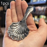 1/2/3Pcs Shell Tea Spoon Stainless Steel Stirring Sundae Coffee Tea Spoons Dessert Stirring Coffee Supplies Mini Small Coffee