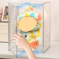 Transparent display storage box, suitable for Labubu, Molly, Dimomo 400%, cosmetics, shoes, books, multiple scenes