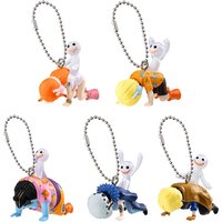 Bandai One Piece Negative Swing Vol 2 Gashapon Figure Keychain Nami Jinbe Trafalgar Law Sanji Sabo Collectible Anime Pendant