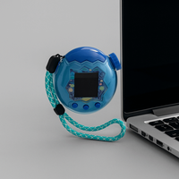 Crystal Transparent Protective Case Dustproof PC Hard Shell with Lanyard Anti-Scratch Clear Cover for Tamagotchi Paradise