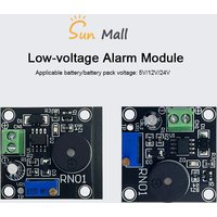 5V12V24VBattery Sound and Light Alarm Against Over-discharge Protection Board Low Voltage /Under Voltage Protection Module