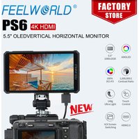 FEELWORLD PS6 5.5 Inch Touch Screen OLED Vertical Horizontal Camera Field Video Monitor 4K HDMI 1080x1920 Pixels