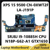 For Dell XPS 15 9500 Precision 15 5550 LA-J191P Laptop Motherboard With I5/I7/I9/W-10855M CPU GM/GTX1650TI/T1000/T2000 100% Test