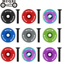 AliExpress MUQZI Headset Top Cap Kit Aluminum 1-1/8 Inch Bike Headset Stem Cap with M6x30mm Bolt for MTB Road Folding Bike
