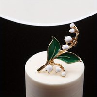 Fashionable Pastoral Lily of The Valley Lily Brooch