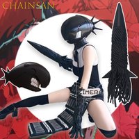 Chainsan Reze Chain Saw Prop Cosplay Weap Anime Game For Fans Bommb Demon Cosplay Headpiece Anime Festival Party Blake Barrel