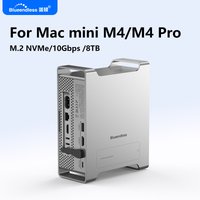 Blueendless ssd docking For 2024 MAC Mini M4/M4 Pro Stand with M.2 NVMe SSD enclosure 4K/60HZ HDMI-Com SD4.0 TF4.0 10Gbps C HUB
