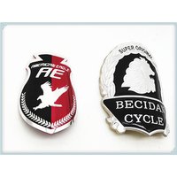 Decorative Sticker Reflective Label MTB Bicycle Logo Head Pipe Label Accessories Waterproof Aluminum Alloy Bike Frame Sticker