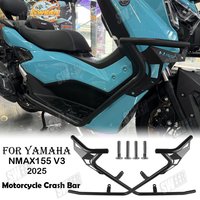 Motorcycle Carbon Steel Bumper Compatible With Yamaha NMAX155 V3 2025 Front Mudguard Fender Engine Guard Bumper