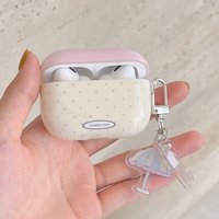 Simple Style Girl Silicone Case For AirPods1 2 For AirPods 3 For AirPods Pro Earphone Accessories Cute Pink Umbrella Dog Pendant