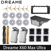 Dreame X60 Ultra/X60 Master/X60 Max Ultra Accessory Robot Vacuums Cleaner Dust Bag Main Side Brush Hepa Filter Mop Cloths Spare