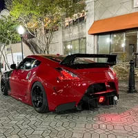 For Nissan 370Z Z34 Double-layer GT Style Carbon Fiber Car Rear Spoiler Wing Trunk Lip (hardtop Only)