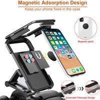 Waterproof Motorcycle Bike Mobile Phone Holder Support Universal Bicycle GPS 360° Swivel Adjustable Motorcycle Cellphone Holder