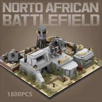 MOC Building Block World War II North African Campaign Warfare Call of Duty Family Decorations Toy Gift