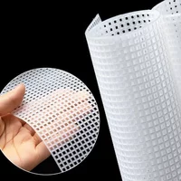 Handcraft Latch Hook Bags Made Plastic Grid Hook Crafts Accessory Plastic Mesh Cloth For Bag Rug Thread Hook Craft Supplies
