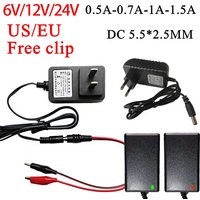 US EU 6V 12V 24V Universal Children's Electric Ride on Toys Car Motorcycle Smart Round Hole Battery Charger with Indicator Light