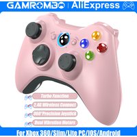 Game Controller for Xbox 360/Slim/Lite PC/IOS/Android Gamepad Wireless Remote Controle Handle W/ Dual Vibration Gaming Joystick