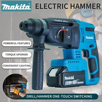 Original Makita DHR242 18V Brushless Rotary Hammer 2J Impact Energy 24mm Concrete 4700 IPM 3 Mode Heavy Duty DrillLastFastTool