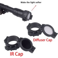 Taktische Surefire M300 M600 Waffenleuchte Scout Taschenlampe IR-Filter Linsenschutzabdeckung für M300B M600B M300C M600C