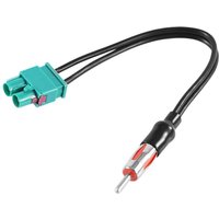 1PC Car Audio Cable Adaptor Antenna Dual Female Fakra Radio To Standard Moto Din Male Aerial Antenna Adapter