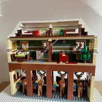 1093pcs MOC Winter Village Reindeer Stables Christmas Building Blocks Christmas Idea Brick STEM Educational Children DIY Gift