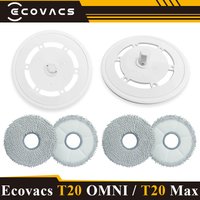 For Ecovacs Deebot T20 OMNI/T20 Pro Mop brackets Kit Mopping Plate Mop Cloth Mount Carpet Auto Lift Replace Robot Cleaer Spare