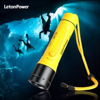 Lampe de poche de plongée 3000LM CERR LED mise au point longue étanche nuit submersible pêche IPX8 extérieur sous-marin fort pénétration