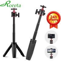 Roreta Mini Quick Release Selfie Stick Tripod Portable Adjustable Length for GoPro Insta360 DJI Osmo Action Action Camera