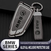 For BMW G30 G32 G01 G02 G05 G06 G07 G26 G23 G22 F40 F20 G08 G16 G15 G14 G12 Valve Car Key Case Cover Emblem Leather Keychain
