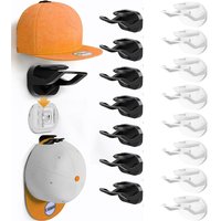 1/4Pcs Space Saving Adhesive Hat Hooks for Wall No Drilling Plastic Removable Hat Rack Baseball Caps Organizer Wall Mounted