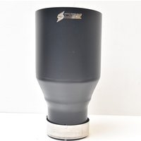 Automotive Exhaust Tip Setrs Universal Stainless Steel Car Muffler Accessory Matt Black Slash Cut End Pipe