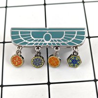 Alien Movie Crew Rank Badge Classic Horror Movies Periphery Brooch Round Pendant Shoulder Patch Shaped Metal Pin Fans Collect