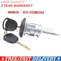 Front Right Driver Side Door Lock Barrel & 2 Keys YC15-V220K51AA 4060638 for Ford Transit MK6 2000 2001 2002 2003 2004 2005 2006