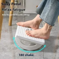Foot Rest Under Desk Rocking Footstool with Massage Rollers Foot Rest Foot Relaxation Circulation for Home Study Office Work