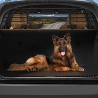 Areyourshop Luggage Compartment Partition, Adjustable Pet Barrier for Car SUV Truck, Car Dog Safety Door Guard
