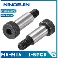 1-5pcs Hex Socket Shoulder Screw M5 M6 M8 M10 M12 M16 12.9 Grade High Strength Steel Shoulder Bolt Roller Bearing Screw