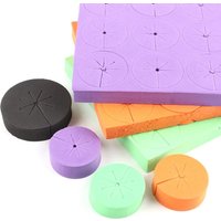 20pcs 48/70mm Garden Soilless Cultivation Nursery Sponge Hydroponic Syetem Clone Collars Baskets Media EVA Foam Planting Sponge