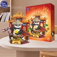 Pantasy Kung Fu Panda 4 Building Blocks Dragon Hero Educational Assembling Model Toys Collection Desktop Decoration Holiday Gift