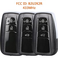 DIYKEY B2U2K2R Board#0010 Smart Remote Car Key Fob for Toyota Corolla 2019 2020 2021 2022 433MHz 8990H-02040 8990H-02050