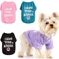 Sweet Print Puppy Dog tshirt Vest Spring Autumn Cotton Pet Clothes for Small Dogs Poodle Yorkshire Teddy Shirts mascotas Outfits