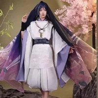 Scaramouche The Wanderer Cosplay Costume Scaramouche ensemble complet coiffure perruque Wanderer usage quotidien tenues pour