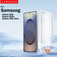 Lereach for Samsung Galaxy S26 Ultra S26+ S26 Plus Tempered Glass Screen Protector with Positioning Box