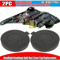 2PC Headlight Headlamp Bulb Dust Cover Cap Replacement 89072961 for Peugeot 301 508 3008 4008 5008 Partner for Citroen C4 C5