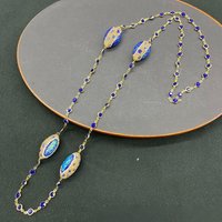 New French Style Crystal Quartz Treasure Sweater Necklace Elegant Handcrafted Opal Long Chain for Women Gemstone Jewelry