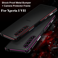 Modern New Hard Aluminum Bumper Cases for Sony Xperia 1 VII VI 5 10 V IV III Metal Camera Protector Frame Shockproof Phone Cover