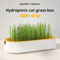 1pcs Hydroponic Cat Grass Box Cat Treats Catnip Hydroponic Soilless Planting Cat Grass Pot Set for Easy Growth